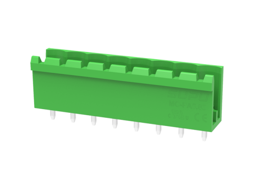 MC-PA5.08V05-G Разъём штекерный MC, прям. конт.,шаг 5.08мм,5 конт.откр.,зел., шт | код MC-PA5.08V05-G | SUPU