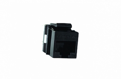 Модуль розеточный Keystone категории 5e UTP 1xRJ45 T568A/B черный | код 16B-U5-03BL | Eurolan