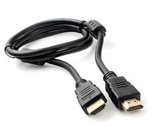 Кабель HDMI Cablexpert CCF2-HDMI4-1M, 1м, v2.0, 19M/19M, черный, позол.разъемы, экран, 2 ферр кольца, пакет | код CCF2-HDMI4-1M | Cablexpert