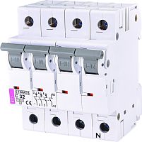 Автоматический выключатель ETIMAT 6 3p+N C 32А (6 kA) | код 002146519 | ETI