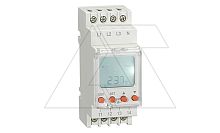 Реле контроля напр. RD-MVS3N, 3P+N L-N 125_300VAC, 2CO, 8A(250VAC), обрыв, черед., Umin+Umax, асимметр., 0.1_30s, LCD, 1M | код RD-MVS3N | RELETEK