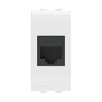 Розетка компьютерная 1xRJ45 Cat.5 BRAVA, белый | код. 76654B | DKC