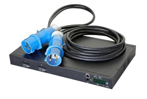 Блок автоматического ввода резерва горизонтальный 1U 230В 32А 7,4кВт C13 IEC 309 шнур 3м | код 60A-65-80-05BL | Eurolan Блок автоматического ввода резерва горизонтальный 1U 230В 32А 7,4кВт C13 IEC 309 шнур 3м | код 60A-65-80-05BL | Eurolan