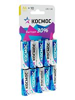 Элемент питания алкалиновый LR6 10хBL КОСМОС KOCLR610BL