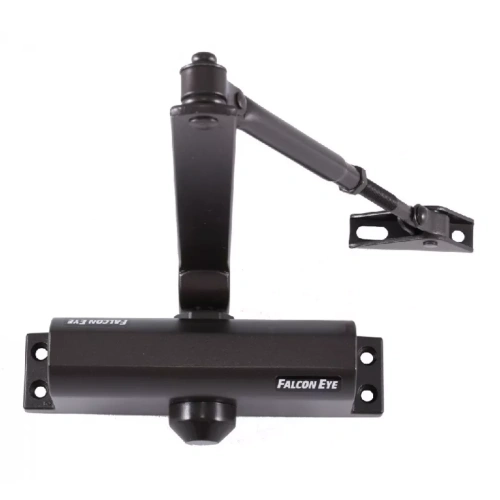 Доводчик на дверь весом 25-45кг. Литой алюминиевый корпус регулируемая скорость закрытия используется незамерзающее масло. | код FE-B2W (бронза) | Falcon Eye