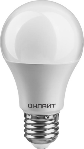 Лампа светодиодная 71 655 OLL-A65/А60-12-230-4K-E27 12Вт грушевидная 4000К бел. E27 1000лм 176-264В | Код. 71655 | ОНЛАЙТ
