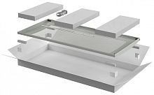 ITK Дверь перфорированная для шкафа LINEA N 28U 800мм серая | код LN35-28U8X-DP | ITK by IEK