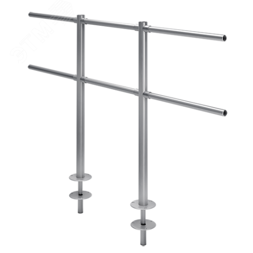 Стойка ограждения съемная i-образная, с 2-мя полупетлями под поворотную створку или секцию, 2 муфты | код ВЗР 1996Р.20-01 | Oxgard