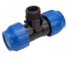 Тройник переходной компрессионный ПНД ВР 20-3/4-20 (100/20) | код 1210022003420 | Valfex