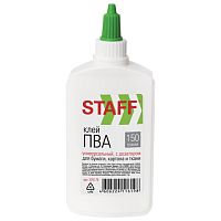 Клей ПВА STAFF, 150 г, с дозатором, 225176 | код 225176 | STAFF