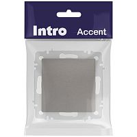 Переключатель Intro Accent 6-108-09 перекрёстный, 10А-250В, IP20, СУ, титан | код Б0063596 | ЭРА