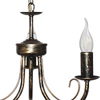 Светильник Рустика 234 черн. мат. зол. НСБ 01-3х60-147 Е14 ИУ | код 1005404272 | Элетех