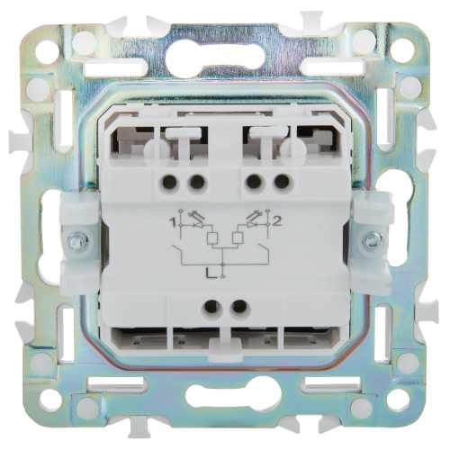 Выключатель 2-кл. SKANDY 10А SK-V04G графит IEK SK-V20-0-10-K53 фото 4