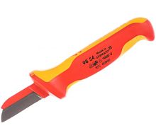 Нож для кабеля VDE 1000V, пластиковый обух на лезвии | код KN-9854 | KNIPEX