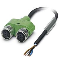 Кабель для датчика / исполнительного элемента SAC-4PY- 3,0-PUR/2XF | код 1436178 | PHOENIX CONTACT