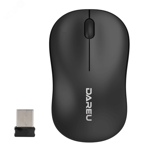 Мышь беспроводная 1200 dpi, черный | код LM106G Black | Dareu