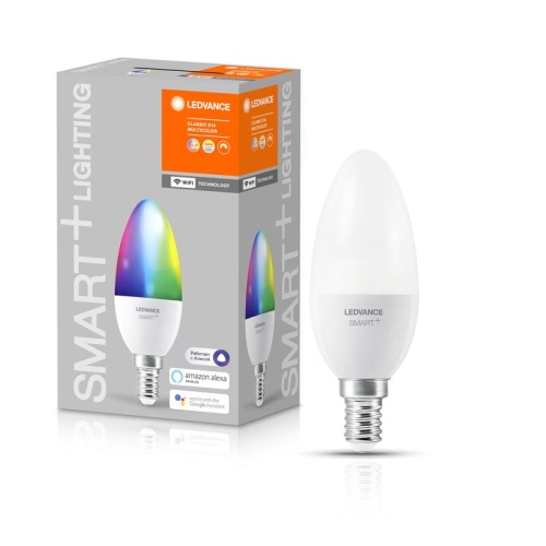 Лампа светодиодная SMART+ WiFi Candle Multicolour 40 5Вт/2700-6500К E14 | код 4058075485570 | LEDVANCE