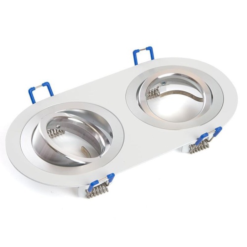 Светильник потолочный встраиваемый MR16 G5.3 бел. хром DL2812 FERON 48461