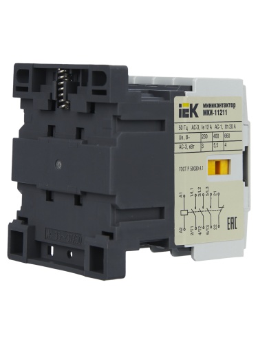 Миниконтактор МКИ-11211 12А 230В/АС3 1Н3 | код KMM11-012-230-01 | IEK фото 8