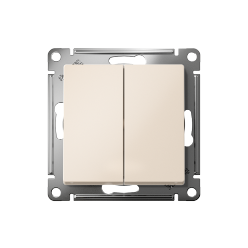 ATLASDESIGN 2-клавишный ПЕРЕКЛЮЧАТЕЛЬ, сх.6/2, 10АХ, быстрозажимные клеммы, БЕЖЕВЫЙ | код ATN000265S | Systeme Electric фото 2