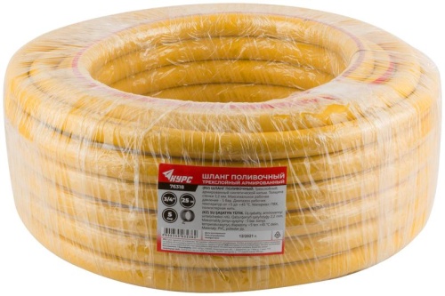 Шланг поливочный трехслойный армированный, желтый 3/4''x2.2 ммx25 м | код 76318 | FIT фото 3 Шланг поливочный трехслойный армированный, желтый 3/4''x2.2 ммx25 м | код 76318 | FIT фото 3