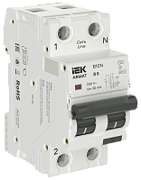 ARMAT АВДТ B10N 1P+NP B6 30мА тип A (36мм) IEK | код AR-B10N-1N-B006A030 | IEK