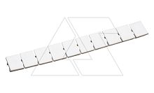 Маркировка клеммных модулей CA509/K12WHT для клемм 12mm, белая (упак. 100шт.) | код CA509/K12WHT | Connectwell