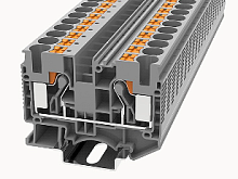 DS10-01P-11-00Z(H) Клемма PUSH-IN, 10 мм.кв., серый | код 11040000001 | DEGSON