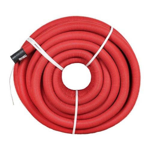 Труба гофр, двустенная ПНД/ПНД гибкая с протяжкой d63 мм (50 м) красная-Plast | код tg2st-63-50m | EKF фото 3