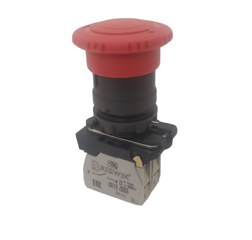 Выключатель Briswik КМЕ 5611м -Ф красный IP65 УХЛ2 10А 1но+1нз | код aB-PG-5Ai-0221| Briswik