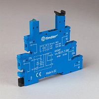 Розетка с винтовыми клеммами (с зажимной клетью) для реле 34 серии, питание 125В АС/DC | код 93010125 | Finder