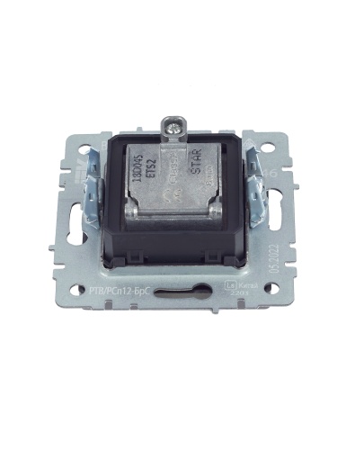 BRITE Розетка двойная TV+SAT РТВ/РСп12-БрС сталь | код BR-AF20-O-K46 | IEK фото 5