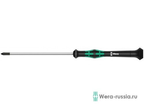 Отвертка крестовая 2050 PH Micro для прецизионных работ, PH 0 x 60 мм | код WE-118022 | Wera