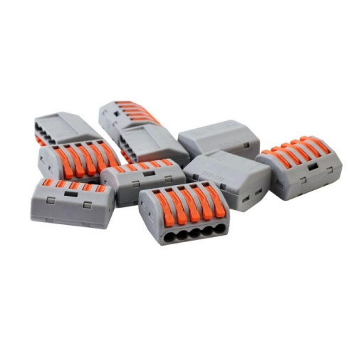 Клемма строительно-монтажная СМК 5 пр. до 4мм 32А 450 В 10шт V02-9W-222-415 сер. Volsten 15221