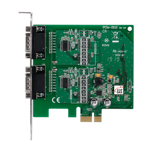 PCIe-S112 CR PCI Express, Serial Communication Board with 2 RS-232 ports (RoHS) | код 00-06138203 | ICP DAS