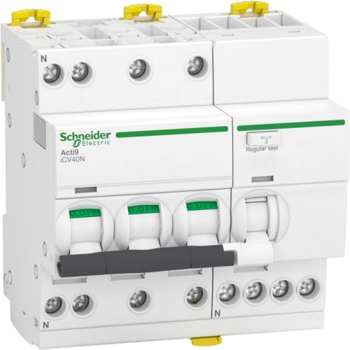 Выкл. авт. дифференциального тока iCV40 3P+N 6кА 16A B 30мA тип A | код A9DG3716 | SCHNEIDER ELECTRIC