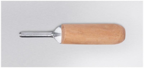 Гладилка нержавеющая с деревянной ручкой Профи плоская 280х130 мм | код 5140 | FIT фото 2