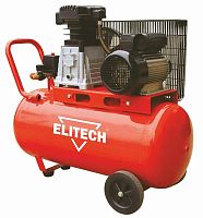 Компрессор поршневой Elitech КПР 100/360/2.2 масляный 320л/мин 100л 2200Вт красный/черный | код 1625666 | Elitech