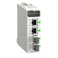 Оптоволоконный повторитель SM/LC, лак | код BMXNRP0201C | SCHNEIDER ELECTRIC