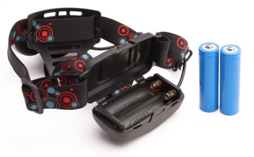 Фонарь налобный аккумуляторный LED5334 3.7В 3LED 5Вт фокус 2 ак. 4 реж. USB бокс черн. Ultraflash 15031 фото 7