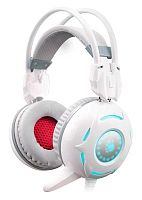 Наушники с микрофоном A4Tech Bloody G300 белый/серый 1.8м мониторные оголовье (G300 WHITE+GREY) | код 346734 | A4TECH