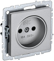 BRITE Роз. без з/к с з/ш 10А РСш10-2-БрА алюм. IEK | код BR-R13-10-K47 | IEK