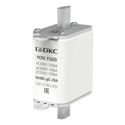 Предохранитель YON ножевого типа FG00 с одинарной индикацией 20А | код 1FG00-0020 | DKC