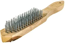 Кордщетка с деревянной ручкой 6-ти рядная | код 38402 | КУРС