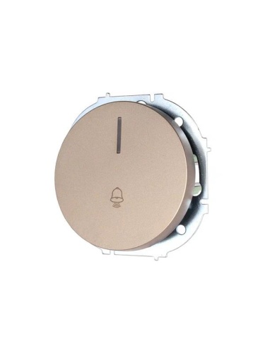 Кнопка звонка СП OSEN с подсветкой механизм титан LEZARD 743-3788-108 фото 2