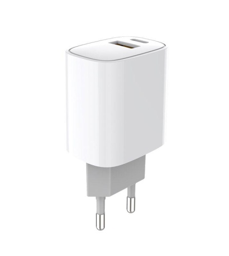 Устройство зарядное сетевое с двумя портами USB-A + USB-C 20Вт Rexant 18-2207 фото 2