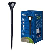 Светильник садовый на солнечной батарее USL-F-169/PT630 SENSOR с датчиком движения 1 светодиод 1х3,7V Li-Ion аккумулятор в/к IP44 | код UL-00009372 | Uniel