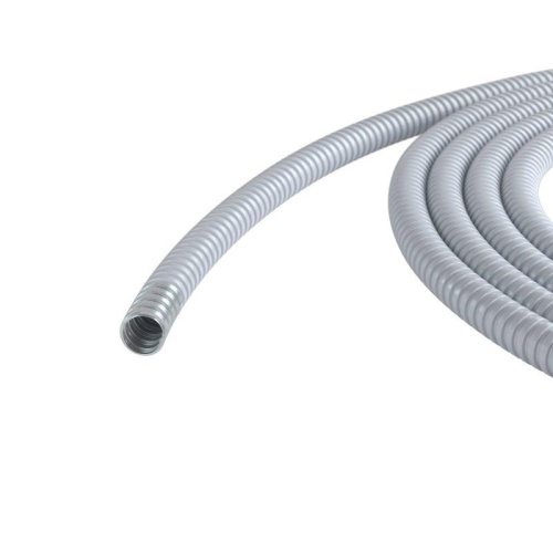 Металлорукав в ПВХ изоляции DN 12мм Dвн.12.0мм Dнар.16.0мм без протяжки сер. (уп.50м) | код 6071R-012 | DKC Металлорукав в ПВХ изоляции DN 12мм Dвн.12.0мм Dнар.16.0мм без протяжки сер. (уп.50м) | код 6071R-012 | DKC