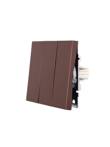 ZIMA Выключатель тройной шоколад безвинтовой зажим/клемма LEZARD | код 704-7388-109QC | LEZARD фото 2 ZIMA Выключатель тройной шоколад безвинтовой зажим/клемма LEZARD | код 704-7388-109QC | LEZARD фото 2