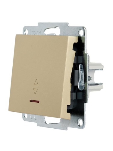 VESNA Выключатель проходной с подсветкой золото | код 742-3688-114 | LEZARD фото 3 VESNA Выключатель проходной с подсветкой золото | код 742-3688-114 | LEZARD фото 3